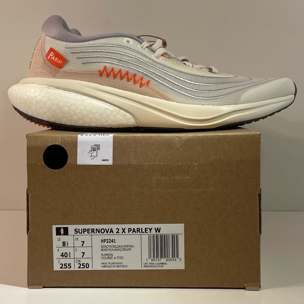 [BRAND NEW] ADIDAS SUPERNOVA 2.0 PARLEY NON DYED SILVER DAWN WOMENS SHOES 8.5